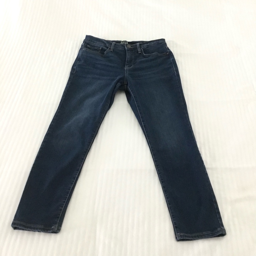 A.N.A Women’s Size 10 High-Rise Skinny Ankle Jeans Blue Stretch Denim Casual